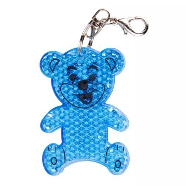 Brelok odblaskowy Teddy, niebieski (R73235.04)