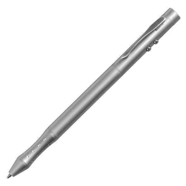 Długopis ze wskaźnikiem laserowym Combo – 4 w 1, srebrny (R35422) 2
