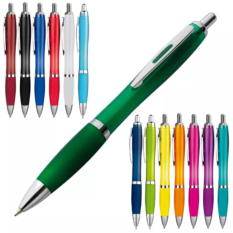 Długopis plastikowy - bordowy - (11682-02) 2