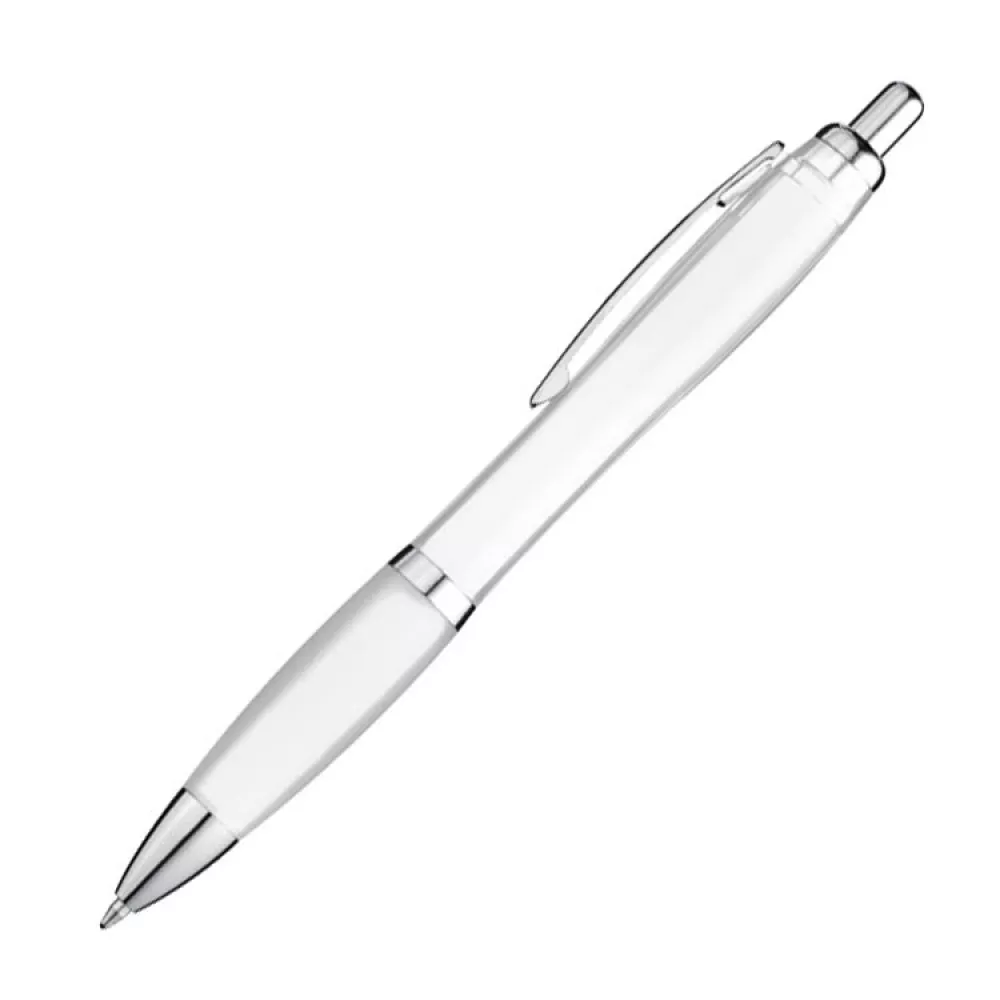 Długopis plastikowy - biały - (11682-06) 4