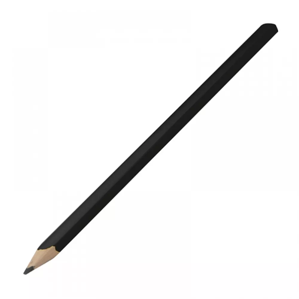 Ołówek stolarski drewniany - HB - czarny - (10923-03) 1