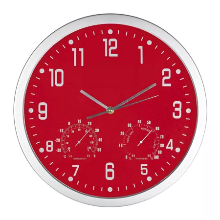 Zegar ścienny CrisMa - czerwony - (41238-05)