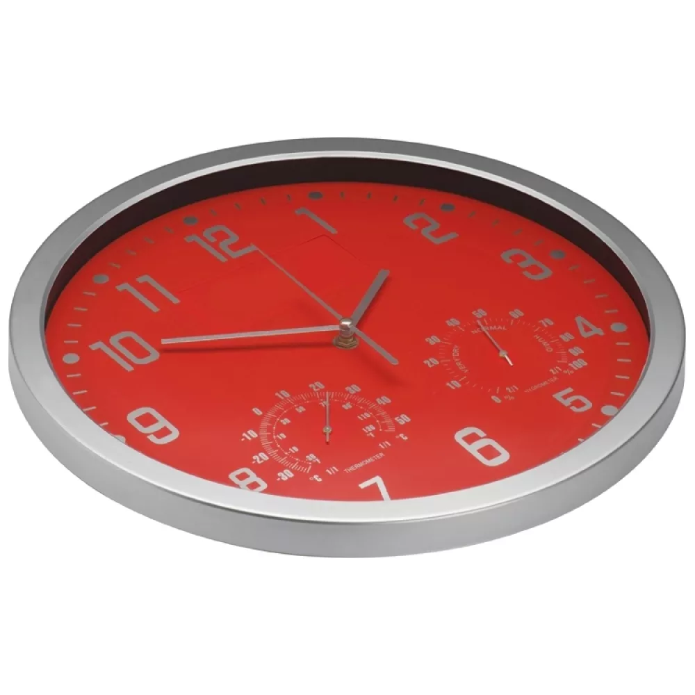Zegar ścienny CrisMa - czerwony - (41238-05) 4