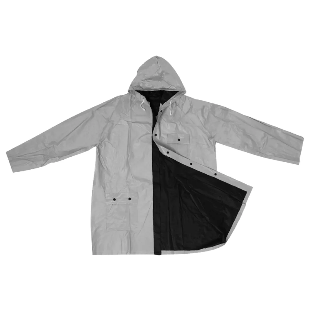 Płaszcz przeciwdeszczowy - srebrno-czarny - (49205-37) 3