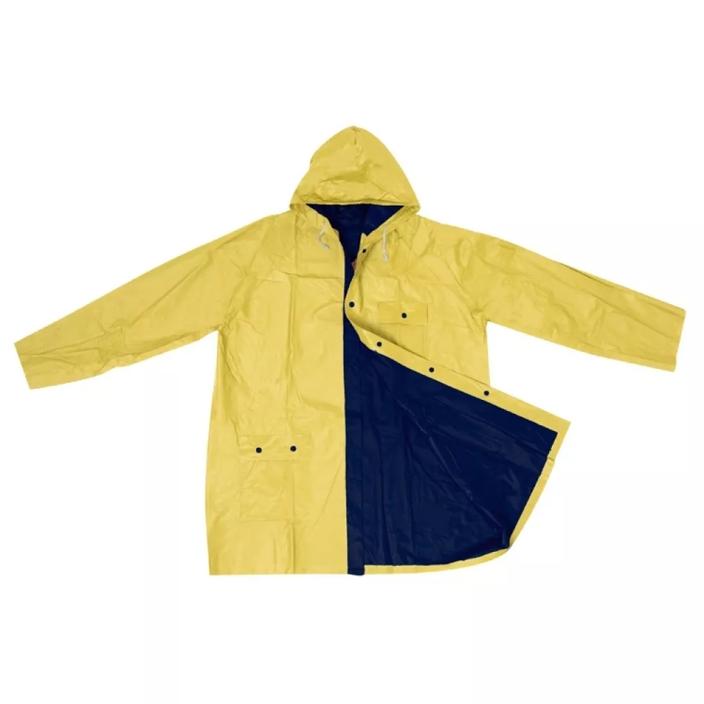Płaszcz przeciwdeszczowy - żółto-granatowy - (49205-48) 4