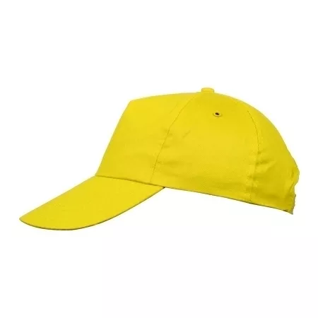 Czapka bawełniana z daszkiem - żółty - (50447-08) 1