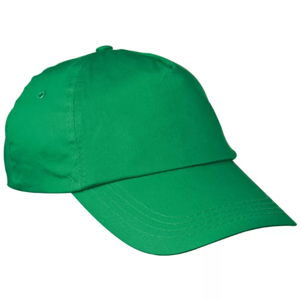 Czapka bawełniana z daszkiem - zielony - (50447-09) 5