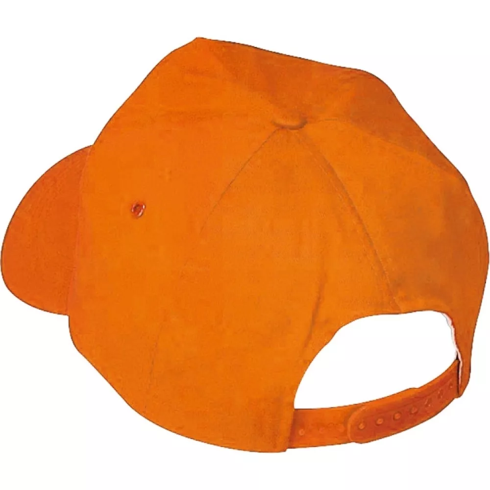 Czapka bawełniana z daszkiem - pomarańczowy - (50447-10) 4