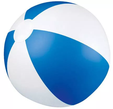 Dmuchana piłka plażowa 26 cm - niebieski - (51051-04) 2