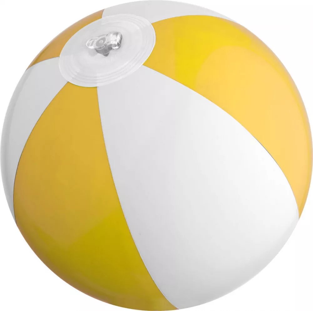 Piłka plażowa, mała - żółty - (58261-08) 2