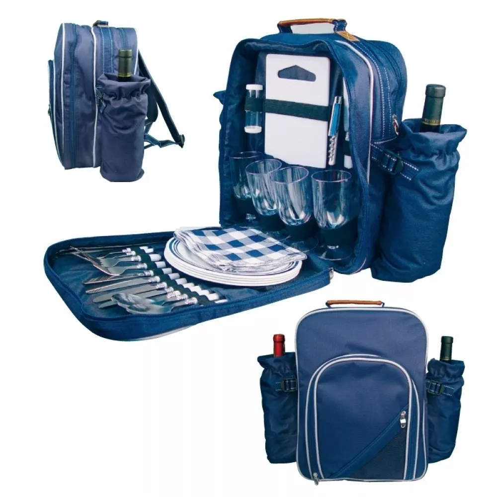 Plecak piknikowy dla firm - niebieski - (66607-04) 3
