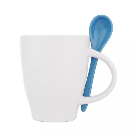 Kubek ceramiczny 250 ml - niebieski - (85095-04)