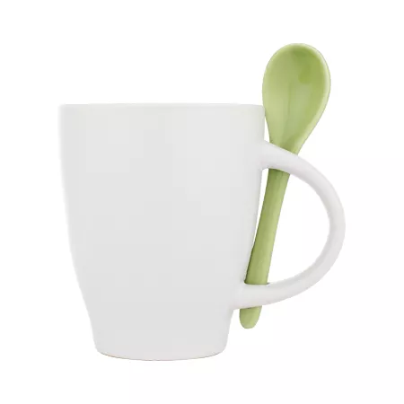 Kubek ceramiczny 250 ml - zielony - (85095-09)