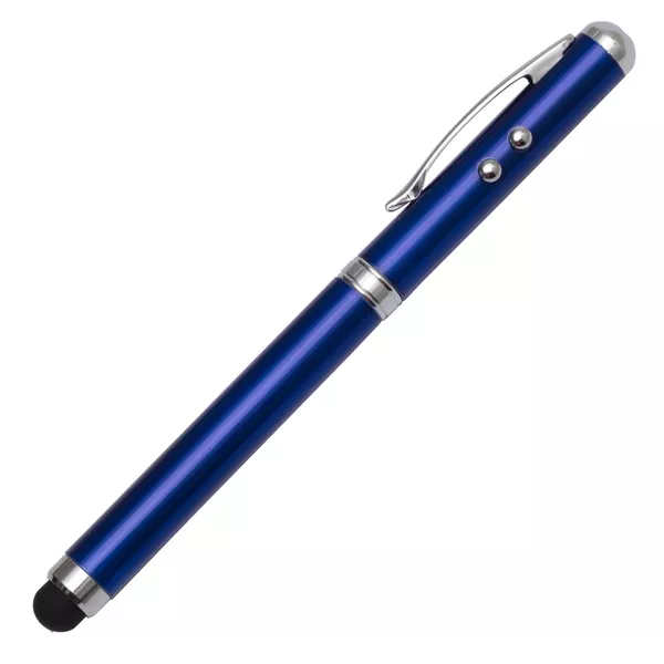 Długopis ze wskaźnikiem laserowym Supreme – 4 w 1, niebieski (R35423.04) 3