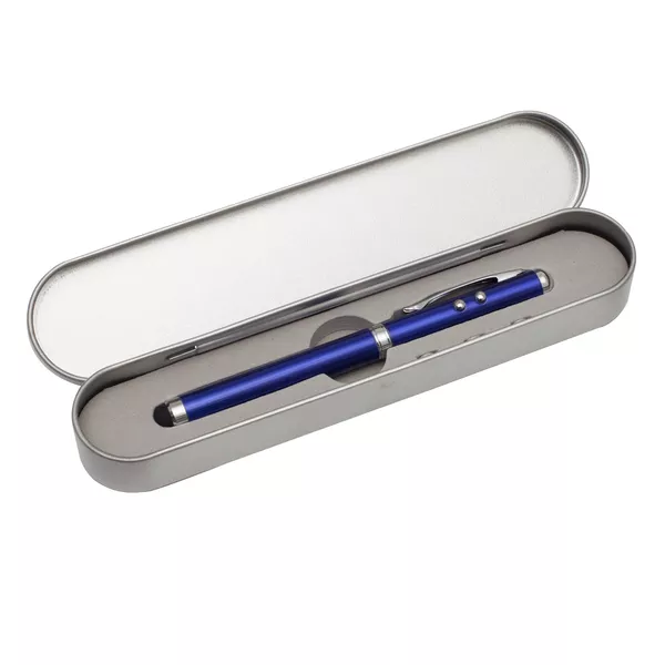 Długopis ze wskaźnikiem laserowym Supreme – 4 w 1, niebieski (R35423.04) 4
