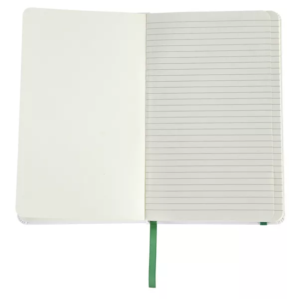 Notatnik Carmona 130x210/80k linia, zielony/biały (R64241.05) 2