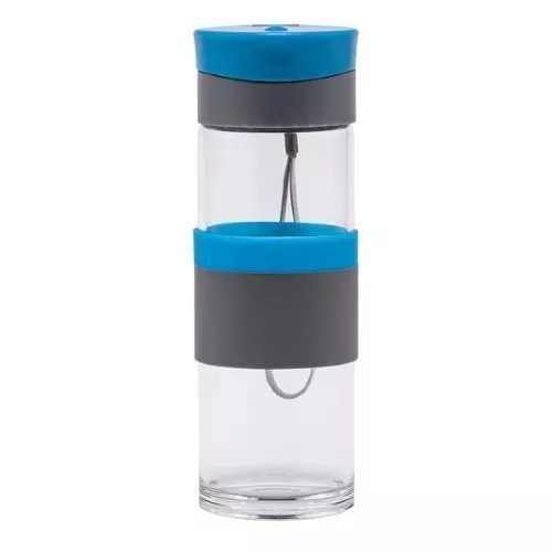 Szklana butelka Top Form 440 ml, niebieski (R08290.04)