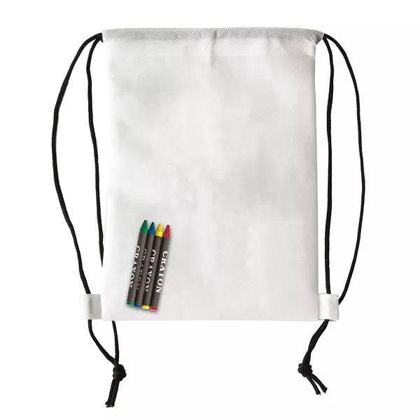 Plecak z kredkami Crayonme, biały (R08629.06) 1