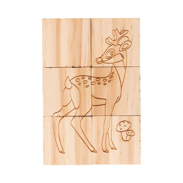 Drewniane klocki Animal World, beżowy (R08834.13) 10