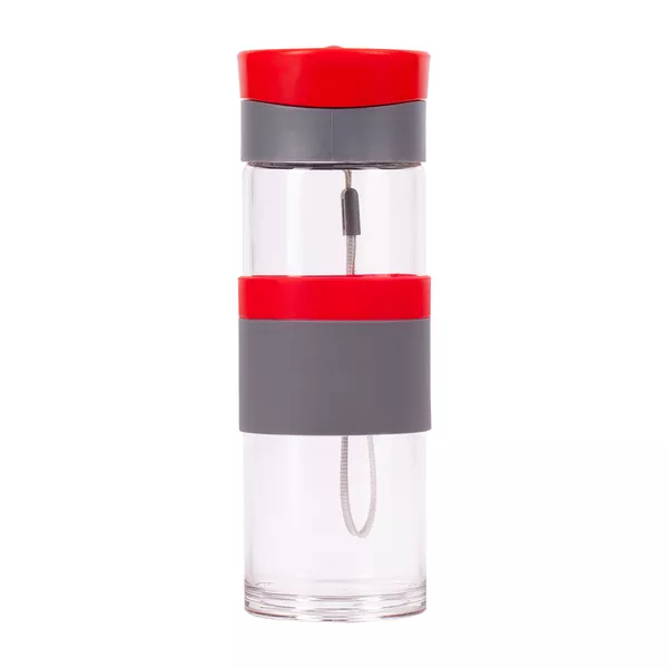 Szklana butelka Top Form 440 ml, czerwony (R08290.08) 1