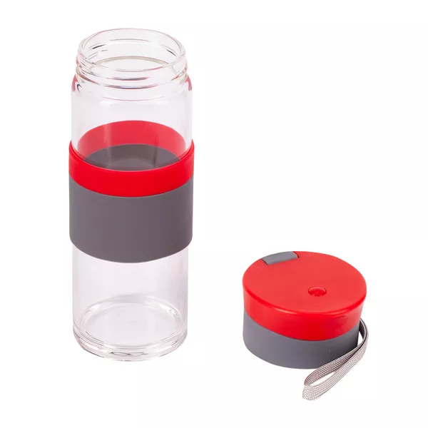 Szklana butelka Top Form 440 ml, czerwony (R08290.08) 5