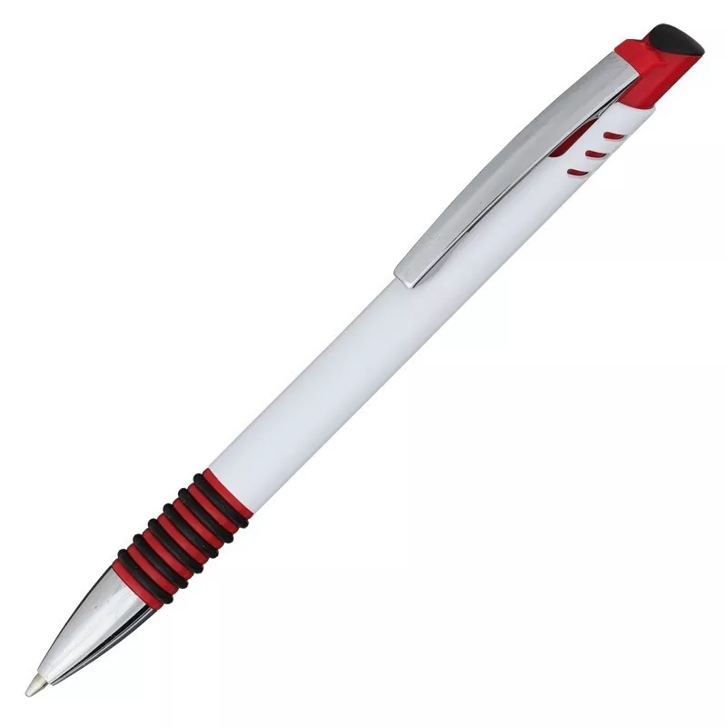 Długopis Joy, czerwony/biały (R04433.08)