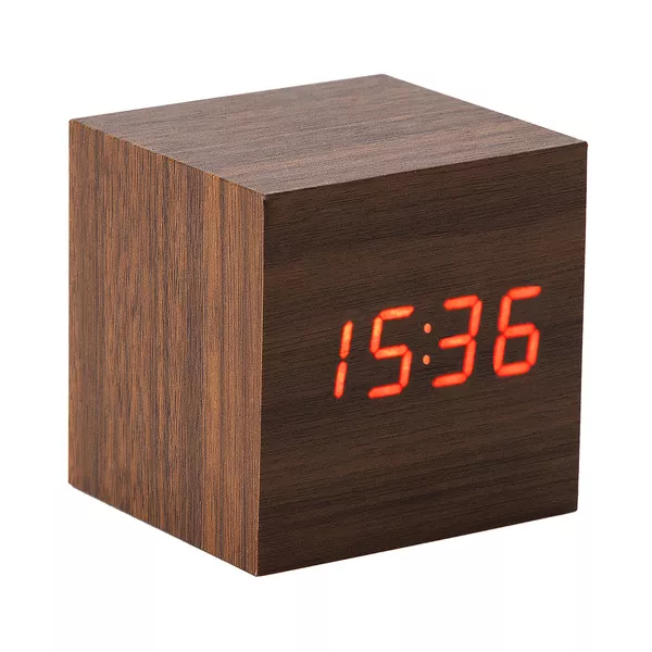 Zegar biurkowy On time, brązowy (R22119.10)