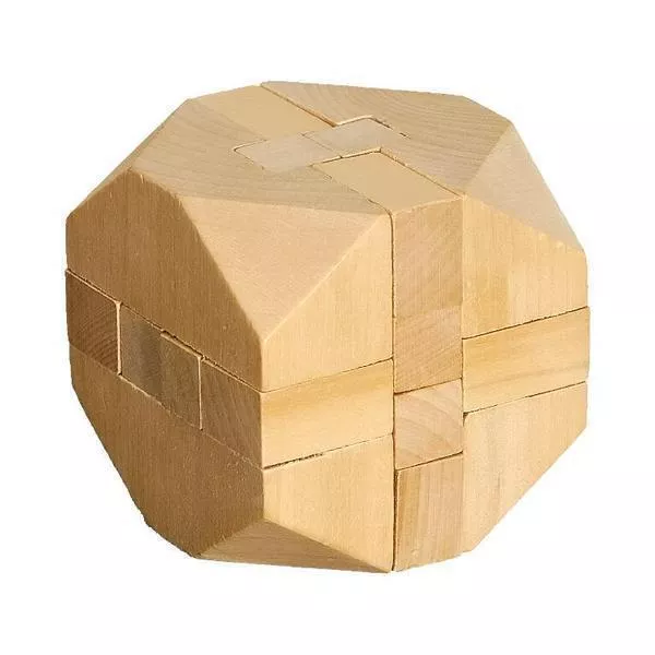 Układanka logiczna Cube, ecru (R08820)
