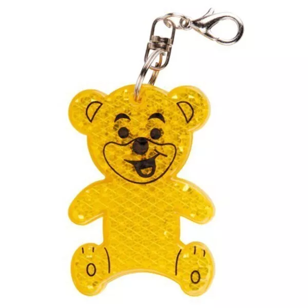 Brelok odblaskowy Teddy, żółty (R73235.03) 2