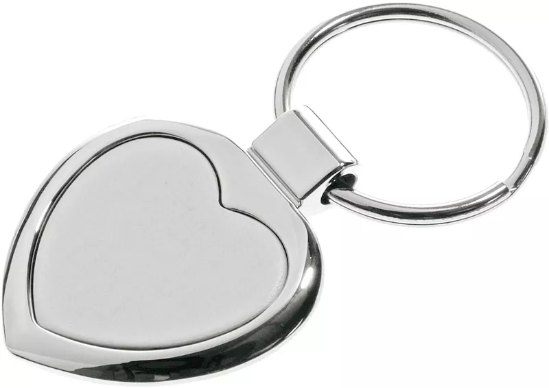 Brelok metalowy Stout Heart, srebrny (R73277) 2