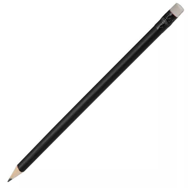 Ołówek drewniany, biały/czarny (R73772.02)