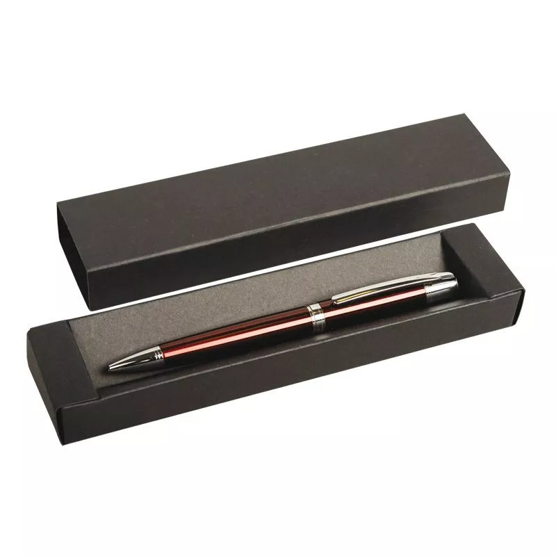 Kartonowe pudełko na długopis, czarny (R01030) 1