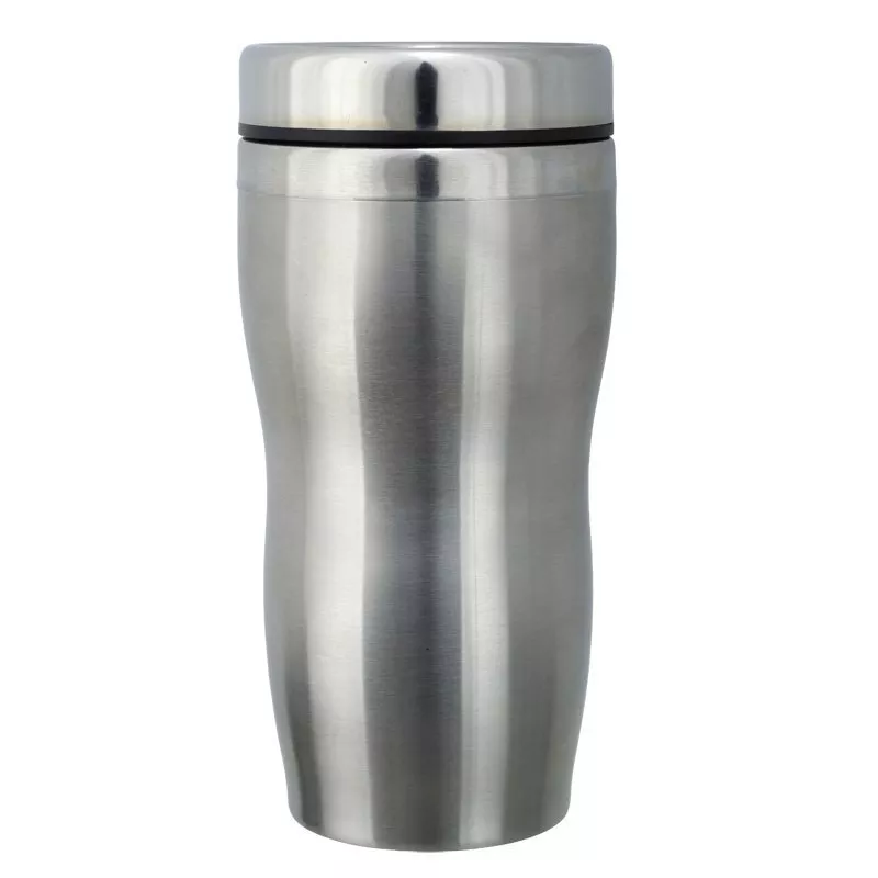 Kubek izotermiczny Sudbury 380 ml, srebrny/czarny (R08393)