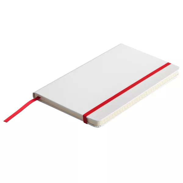Notatnik Carmona 130x210/80k linia, czerwony/biały (R64241.08)