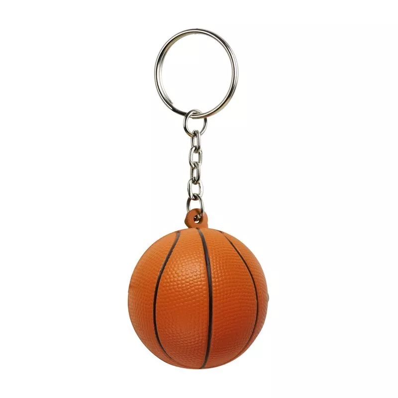 Brelok antystresowy Basket, pomarańczowy/czarny (R73919)