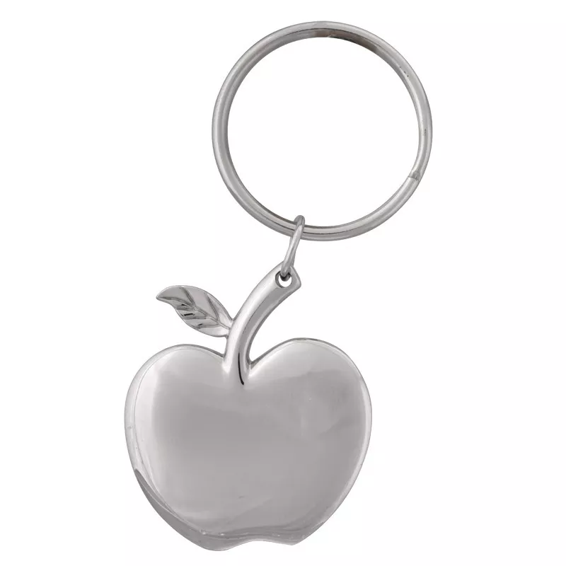 Brelok metalowy Apple, srebrny (R73192)