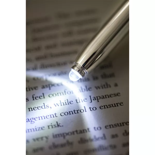 Długopis – latarka LED Pen Light, czarny/srebrny (R35650.02) 1