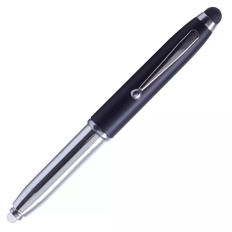 Długopis – latarka LED Pen Light, czarny/srebrny (R35650.02) 3