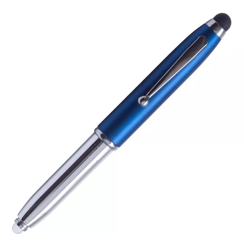 Długopis – latarka LED Pen Light, niebieski/srebrny (R35650.04) 3
