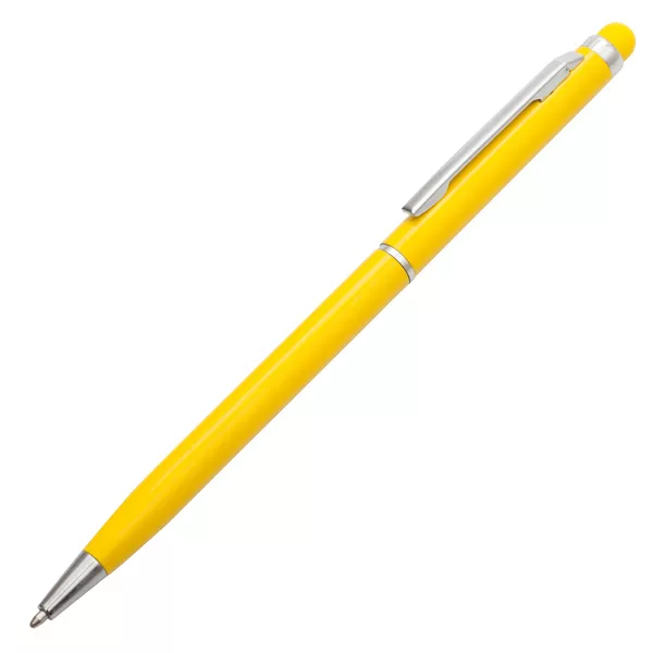 Długopis aluminiowy Touch Tip, żółty (R73408.03) 2