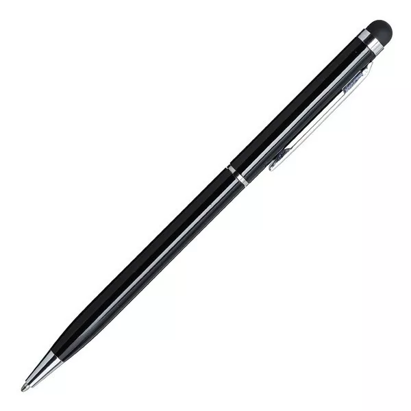 Długopis aluminiowy Touch Tip, czarny (R73408.02)