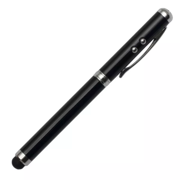 Długopis ze wskaźnikiem laserowym Supreme – 4 w 1, czarny (R35423.02) 1