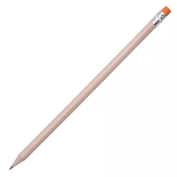 Ołówek z gumką, pomarańczowy/ecru (R73766.15)