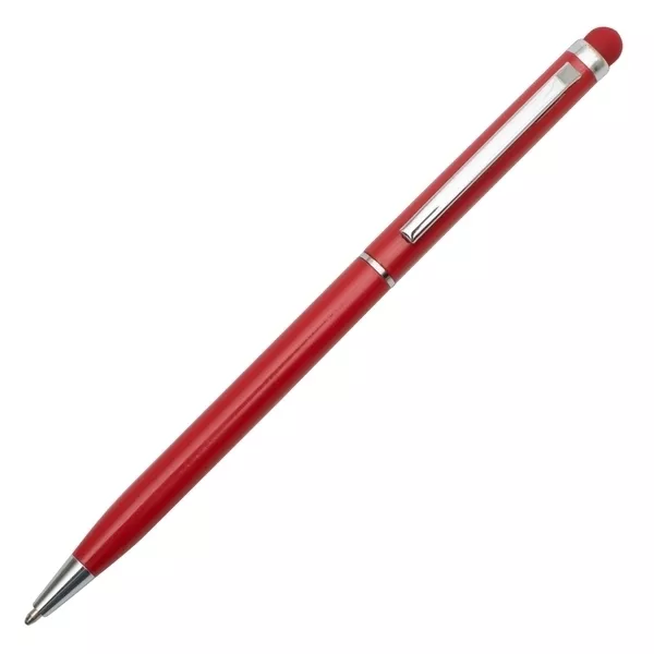 Długopis aluminiowy Touch Tip, ciemnoczerwony (R73408.81)