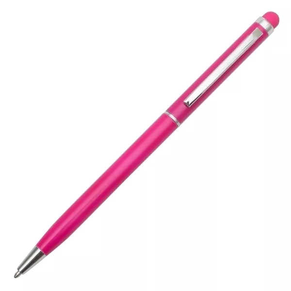 Długopis aluminiowy Touch Tip, magenta (R73408.34)