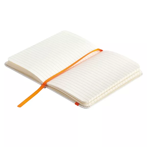 Notatnik Badalona 90x140/80k linia, pomarańczowy/biały (R64243.15) 3
