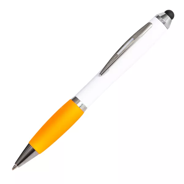 Długopis dotykowy San Rafael, pomarańczowy/biały (R73413.15) 1
